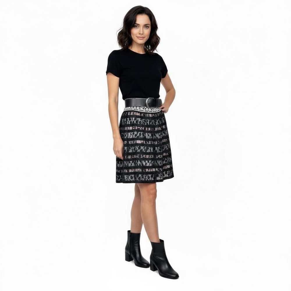 Floreat‎ Anthropologie Charente Lace Overlay Skirt 6